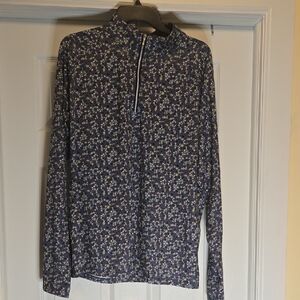 Lady Hagen Women’s Golf UV Long Sleeve 1/4 Zip Liberty Marlin Size 2x Retail $70